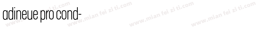 adineue pro cond字体转换